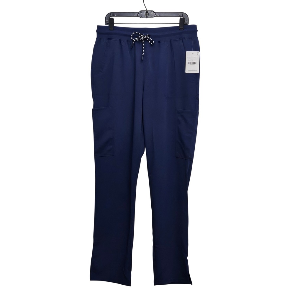 Beyond Scrubs Cargo Pants Women TL Navy Blue Tall Large Carefree Medical Uniform